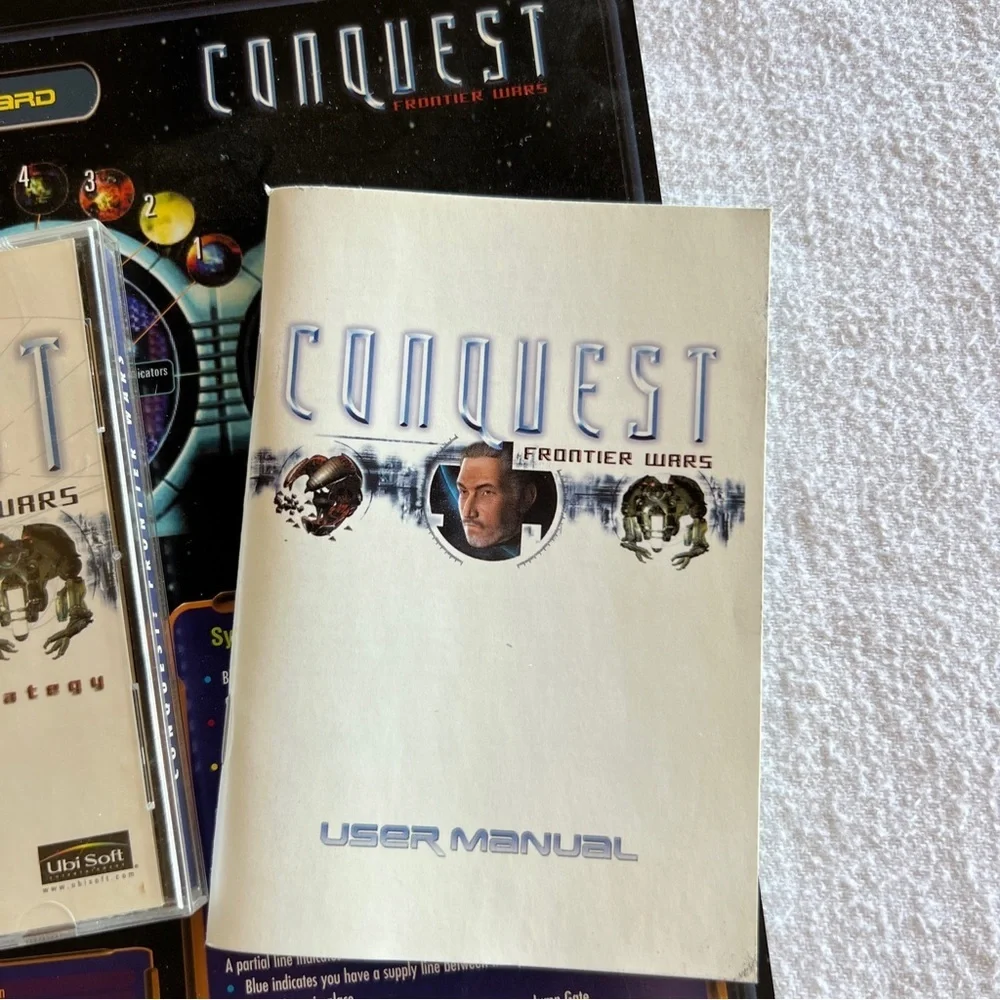 Conquest Frontier Wars 2001 CD-ROM PC Game With Manual & Quick Reference Card